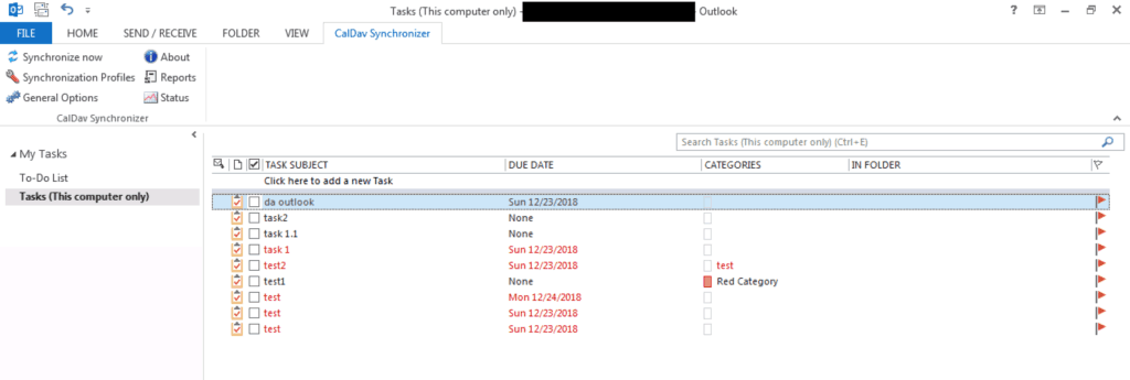 ownCloud sync Outlook3