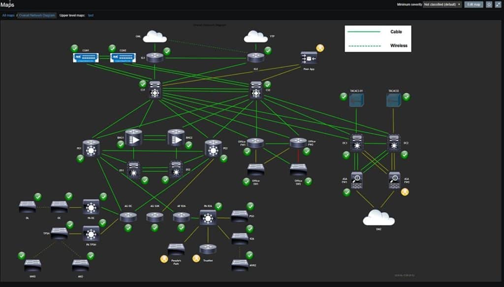 Map monitoring system