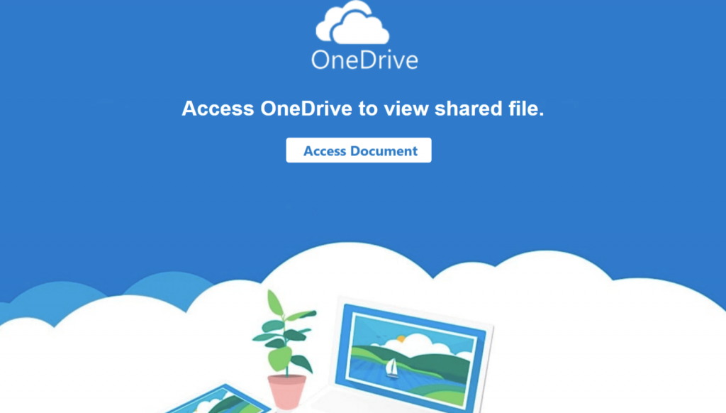 phishing con pdf onedrive file sharing